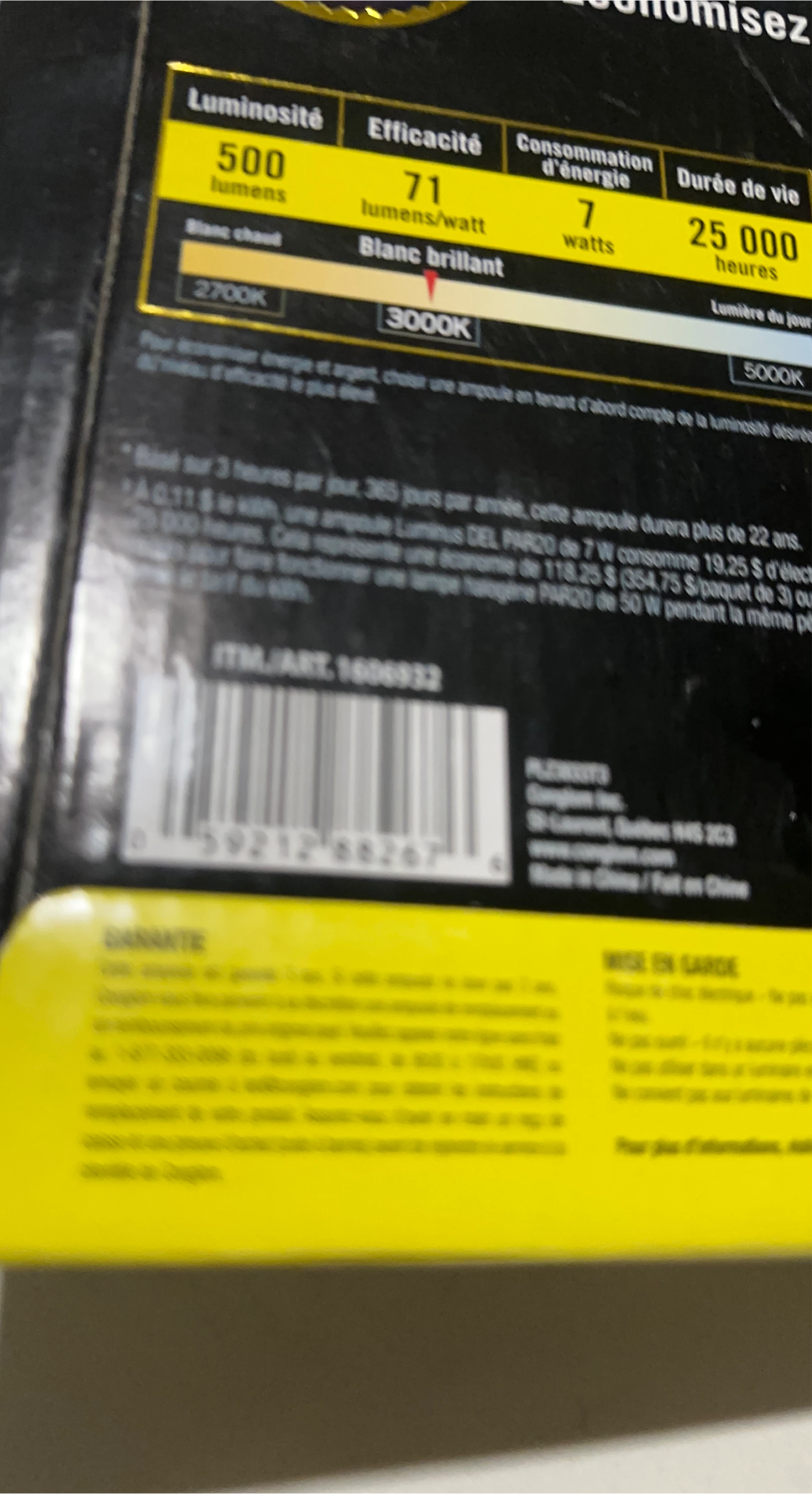 Luminus DEL PAR20 LED Light Bulb
