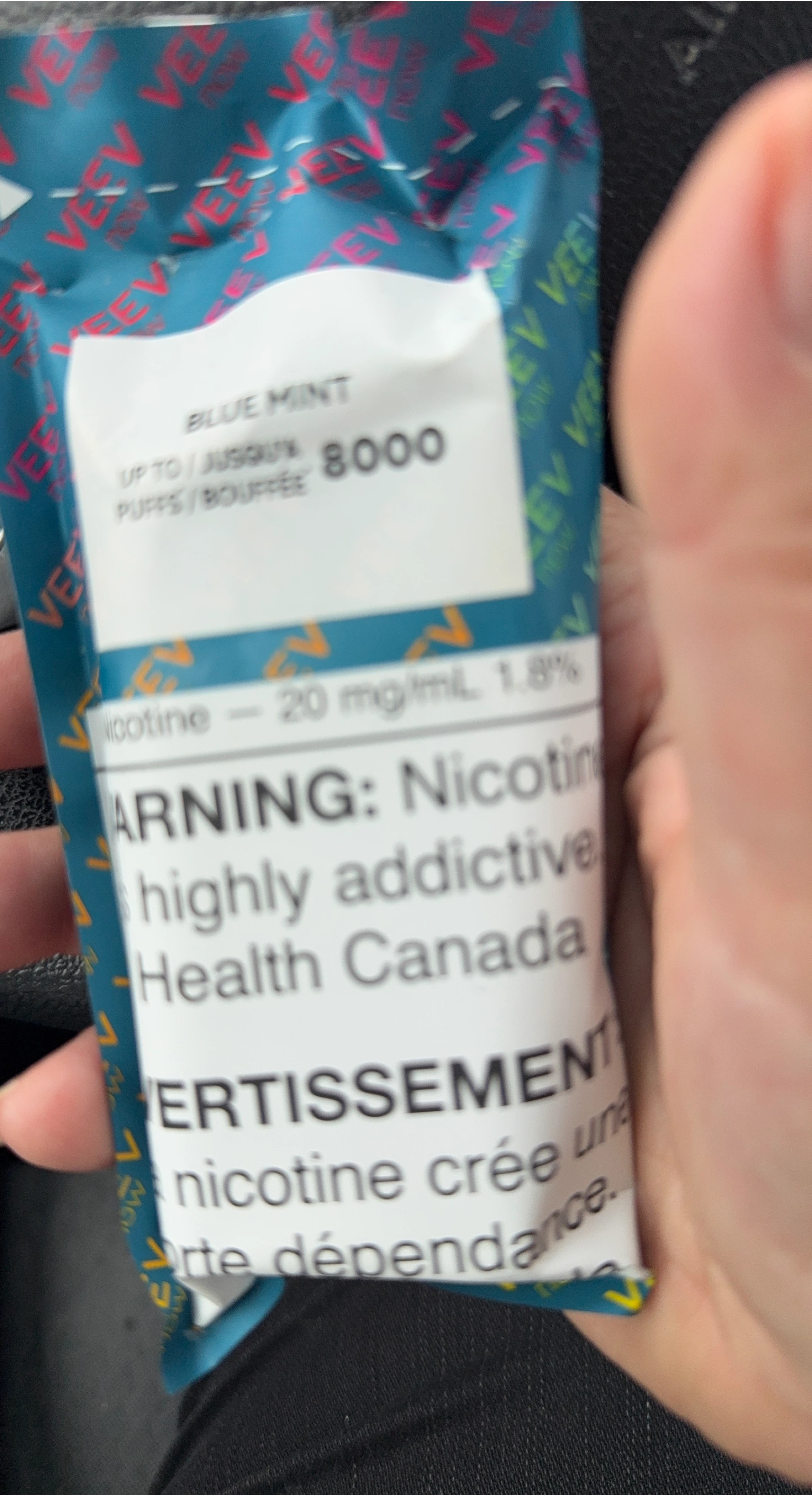 VEEV Now Blue Mint - 8000 Puffs