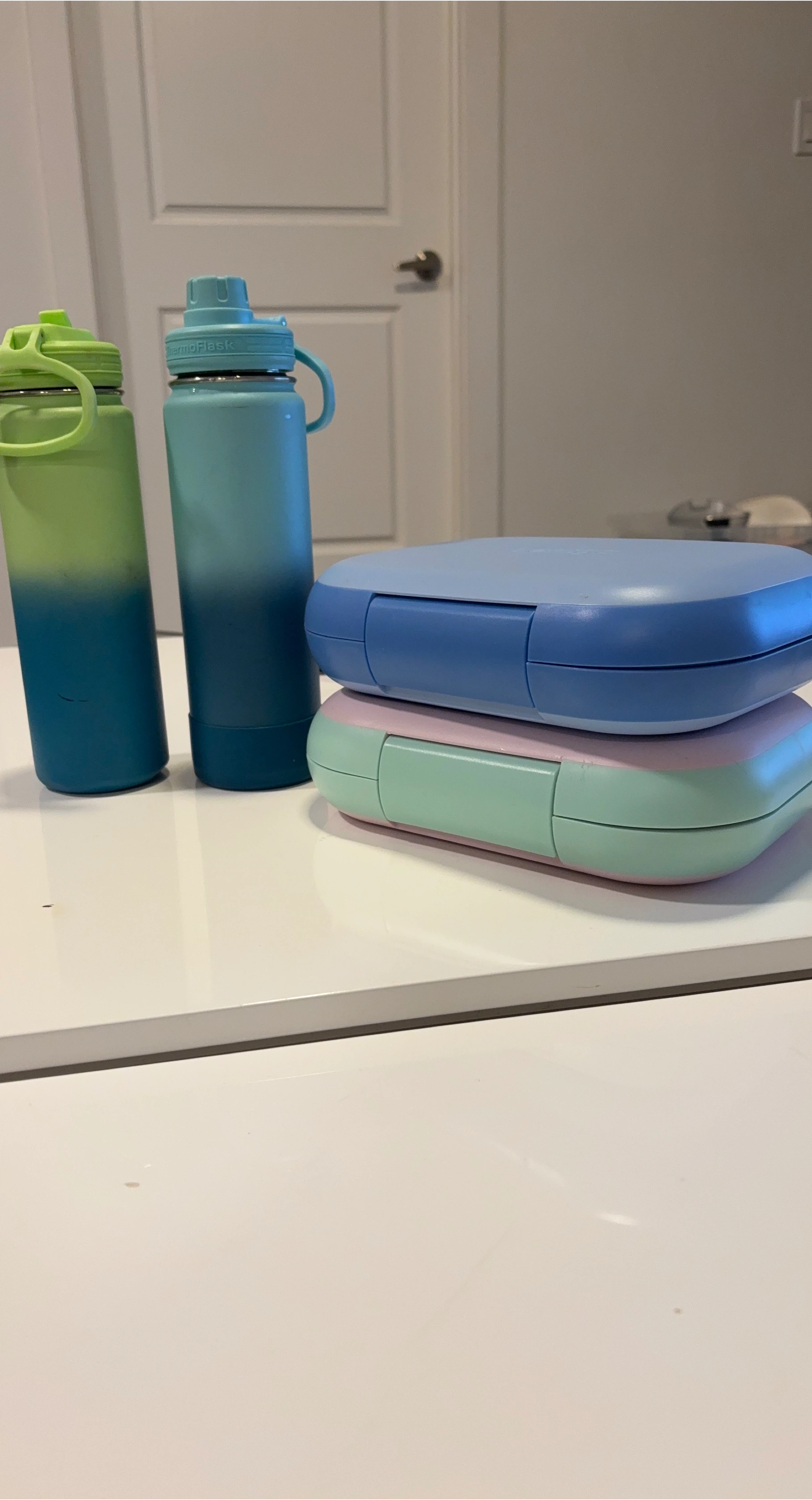Lunch Box and water bottles