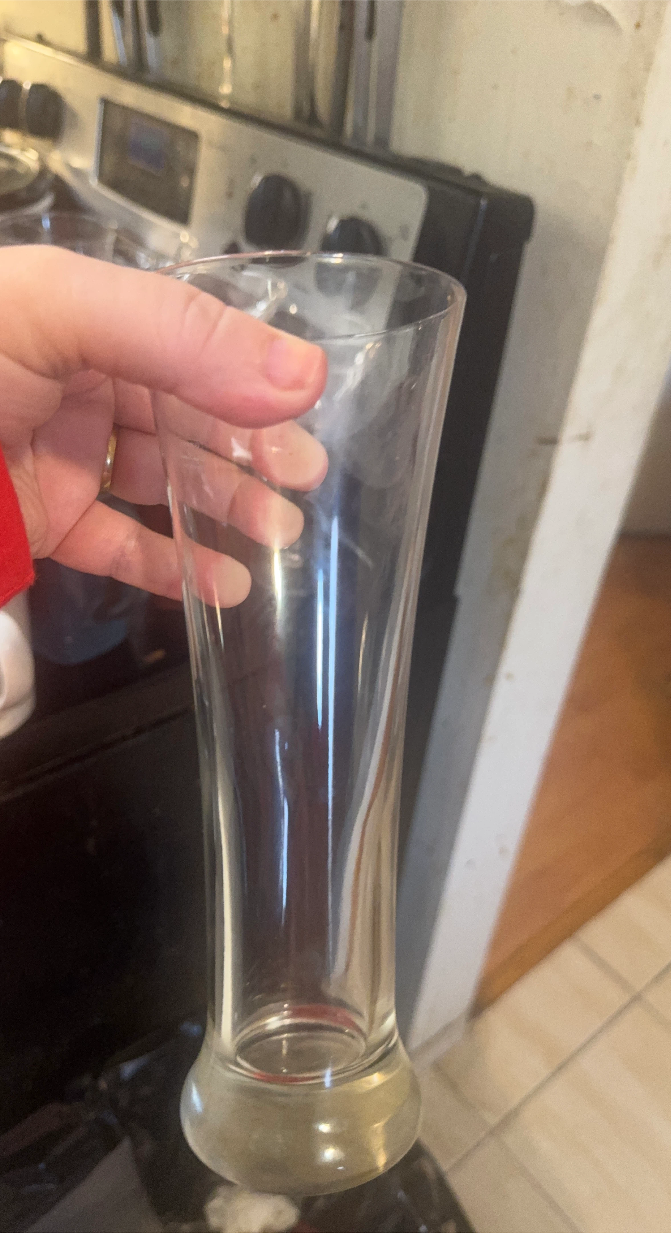 Set of 4 Tall Clear beer Glass