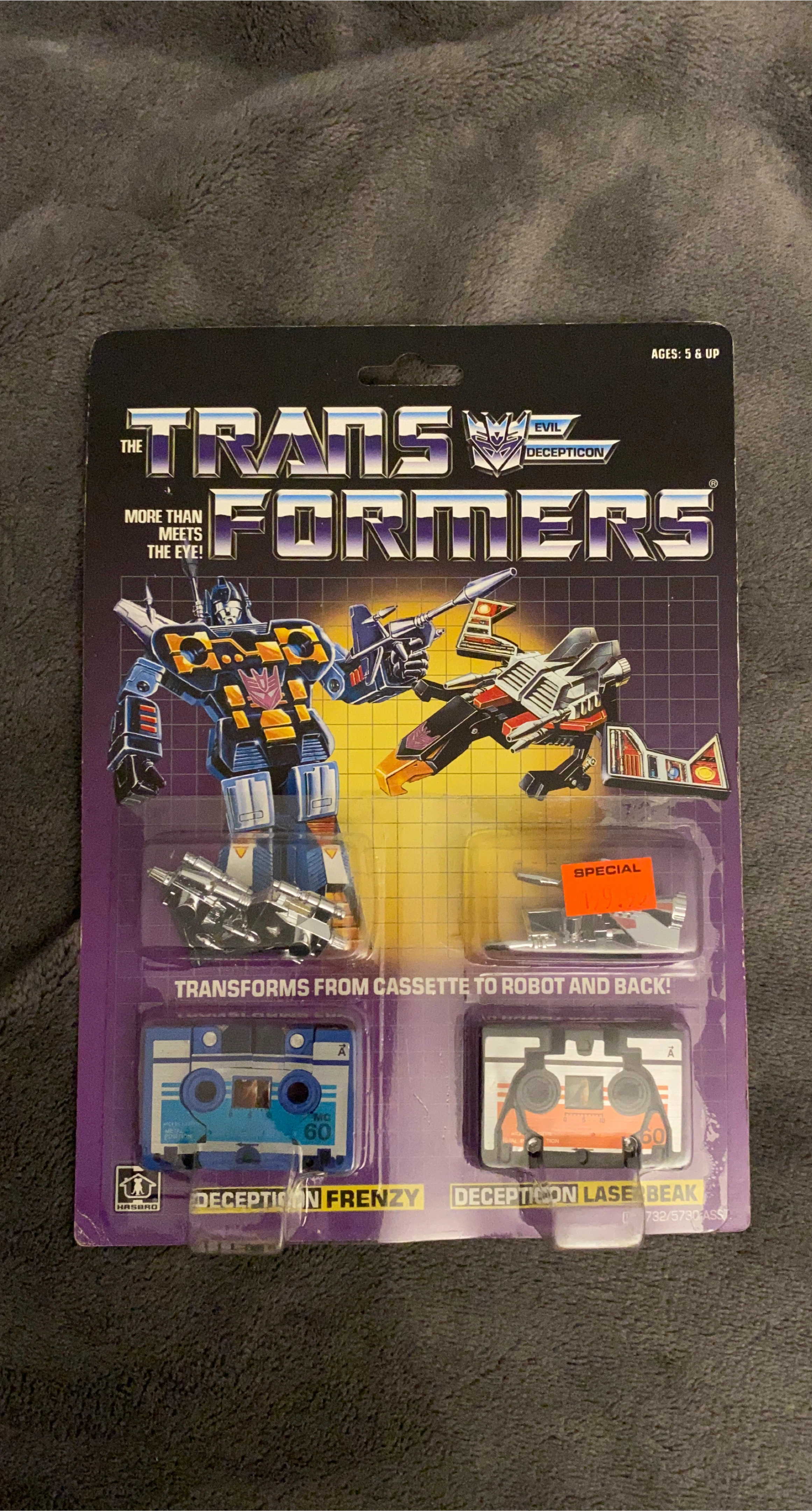 Vintage 1984 Transformers Decepticon Frenzy & Laserbeak