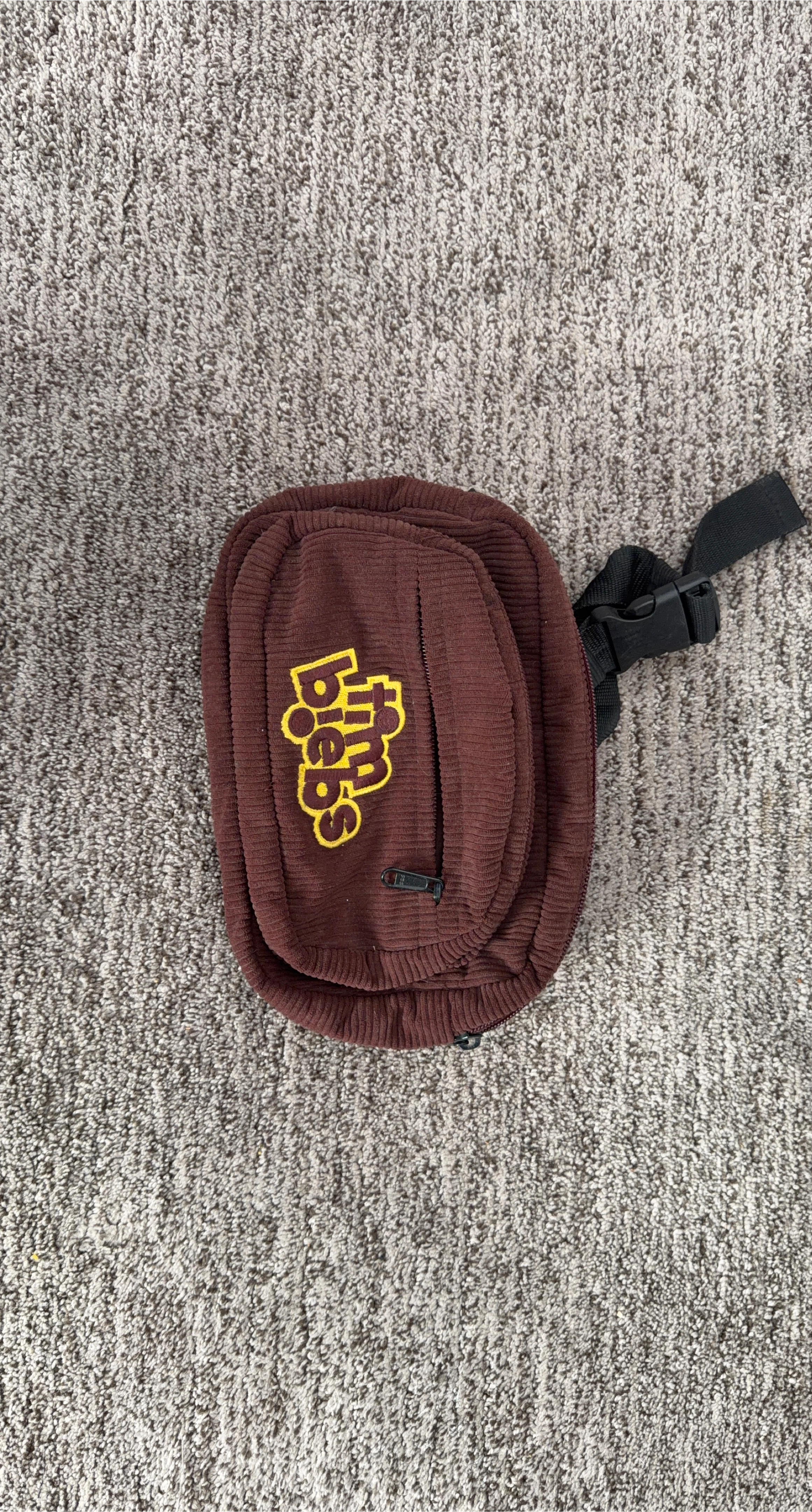 Online Ceramics Corduroy Brown Bag