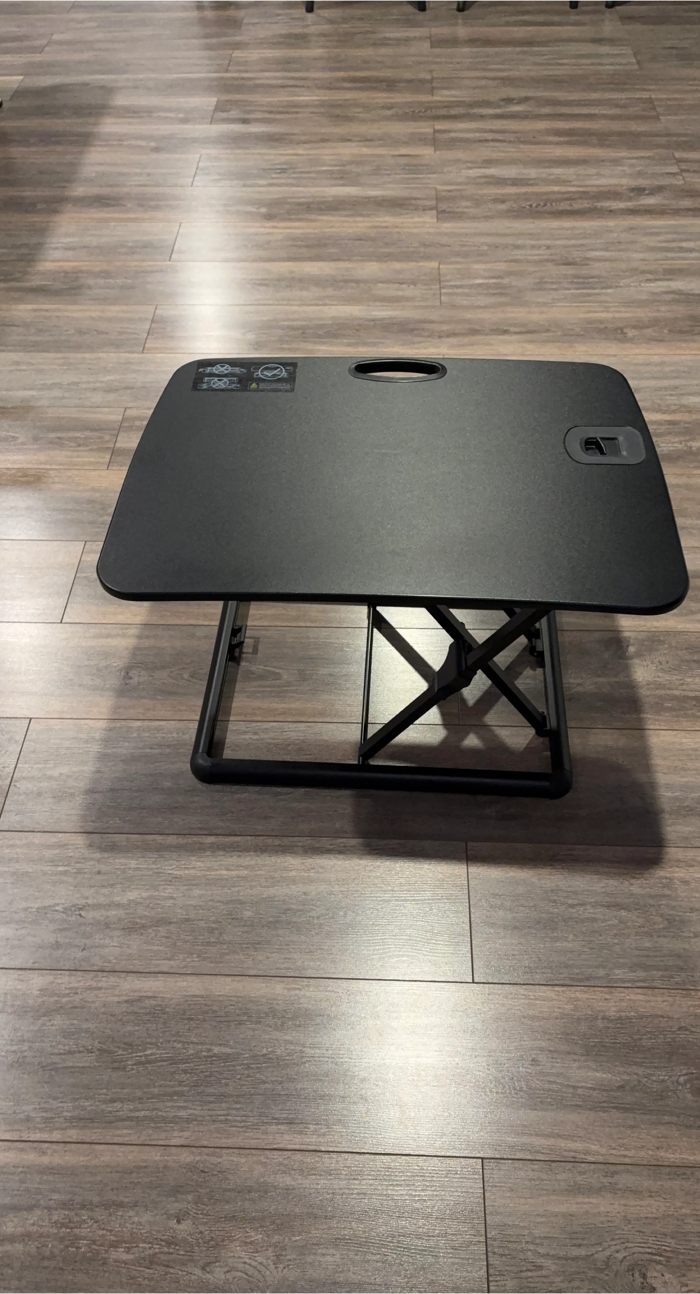 Black Sit Stand Desk Riser