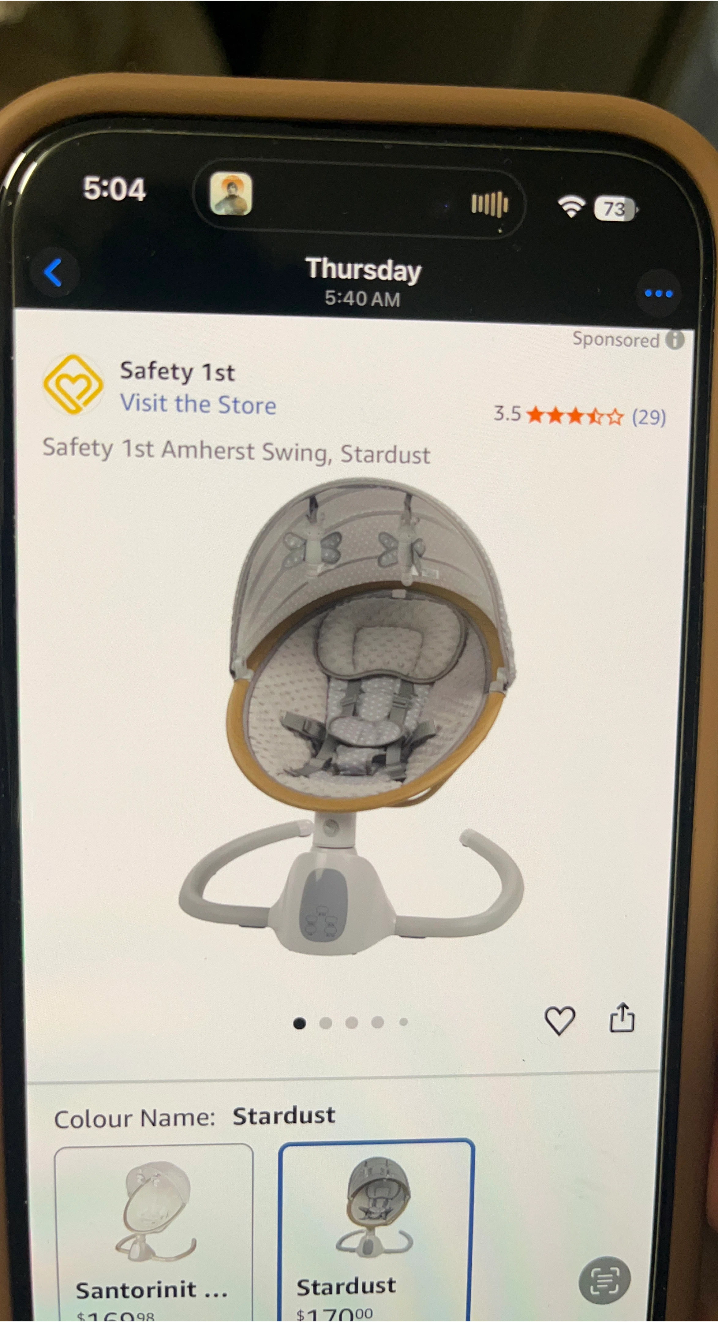 Safety 1st Amherst Swing - Stardust