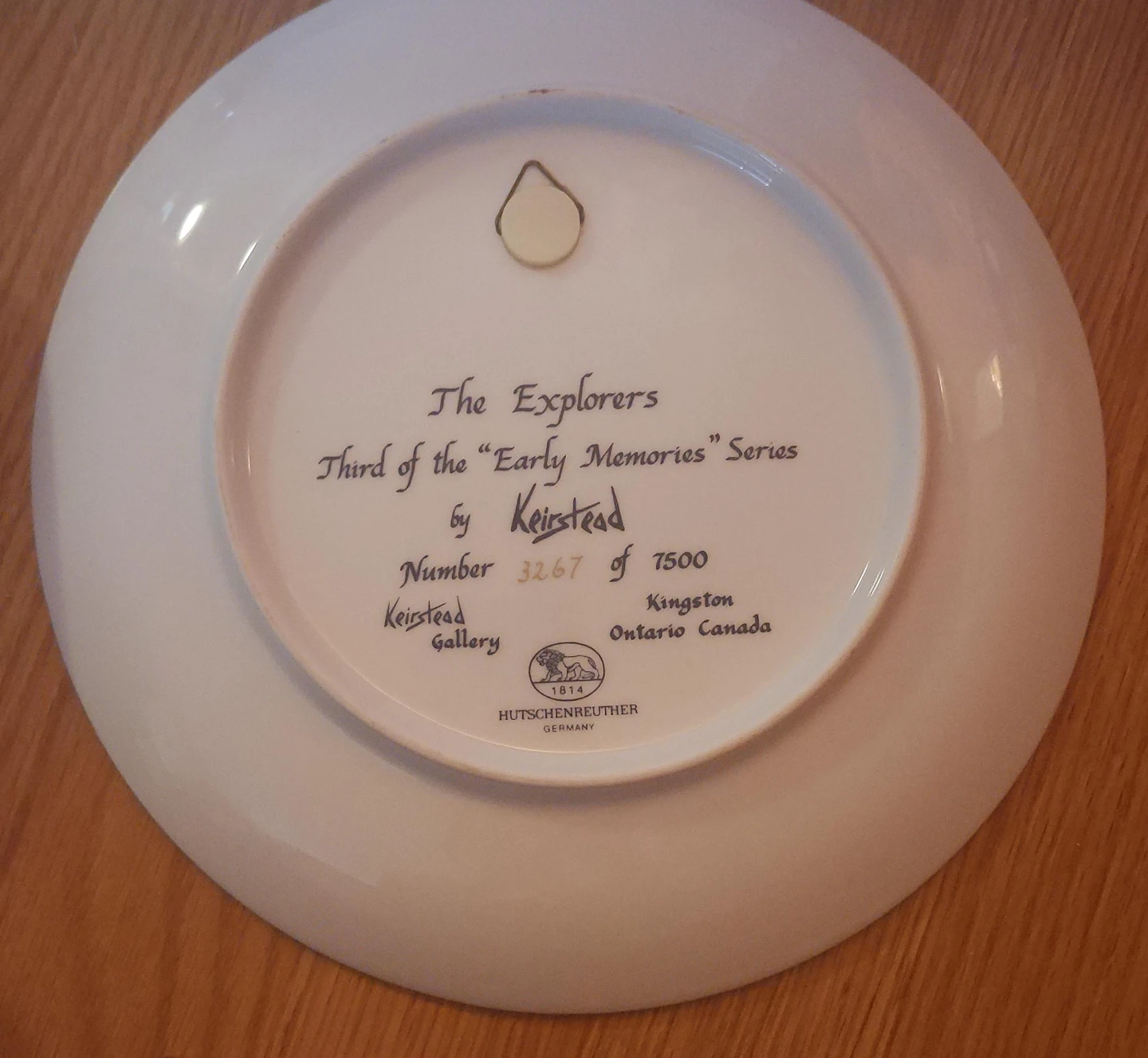 Hutschenreuther Keirstead Explorers Plate