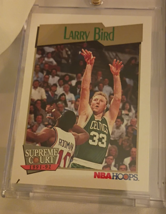1991-92 NBA Hoops Larry Bird Basketball Card