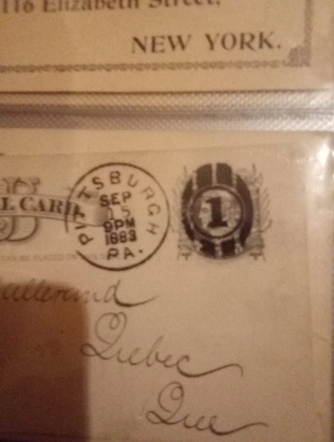 Vintage 1883 Stamp - Quebec Letter