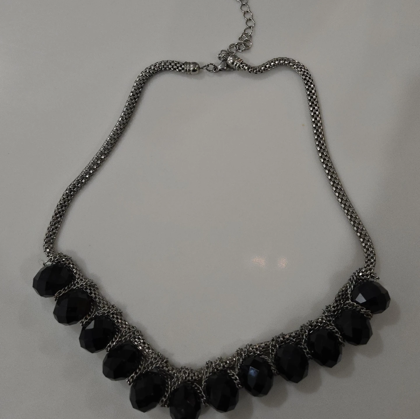 Black Beaded Necklace image indicator(1)