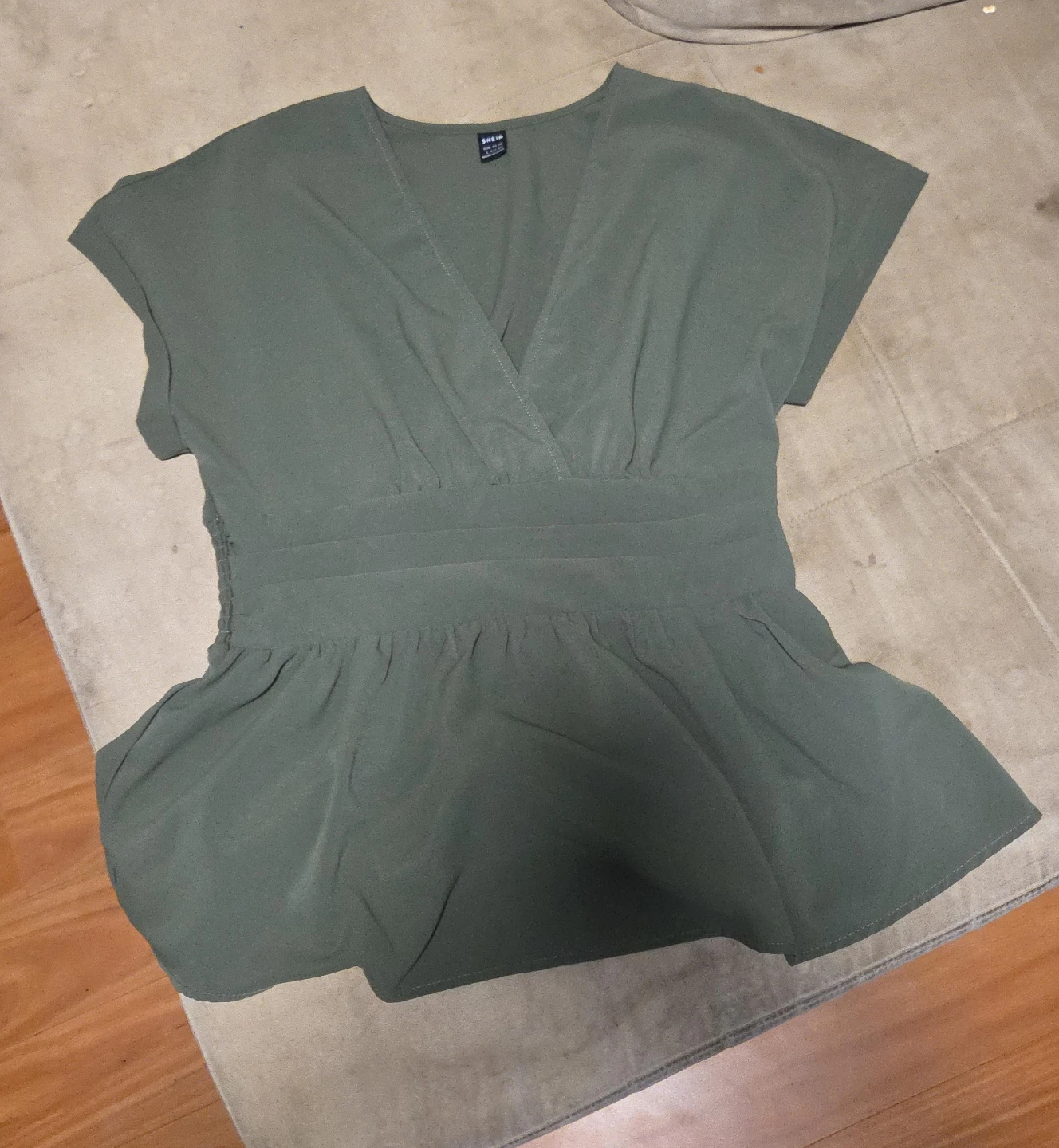 Shein Olive Green Blouse - Size lg