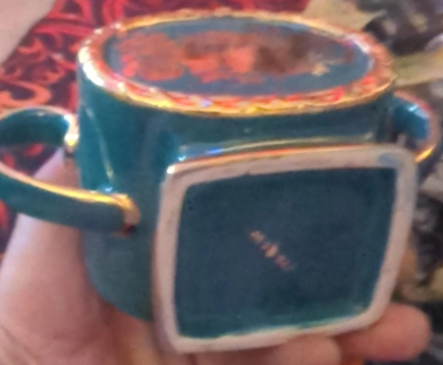 Vintage Ceramic Trinket Dish with Handles