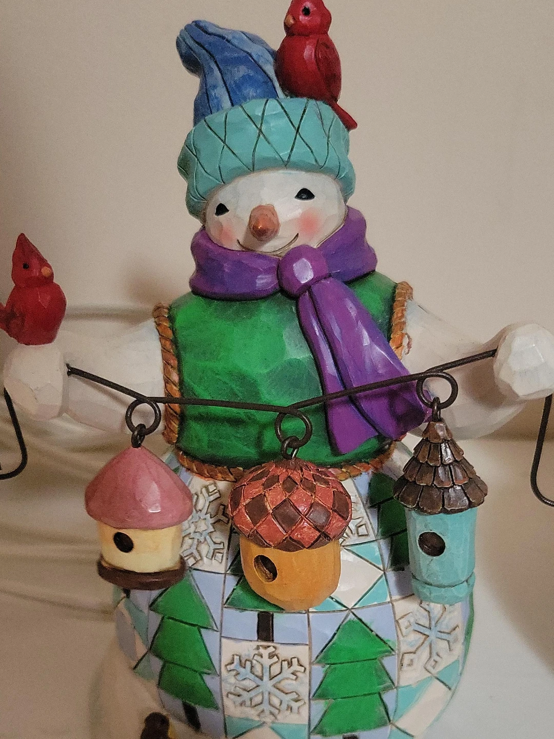 Jim Shore Heartwood Creek Snowman with Birdhouses