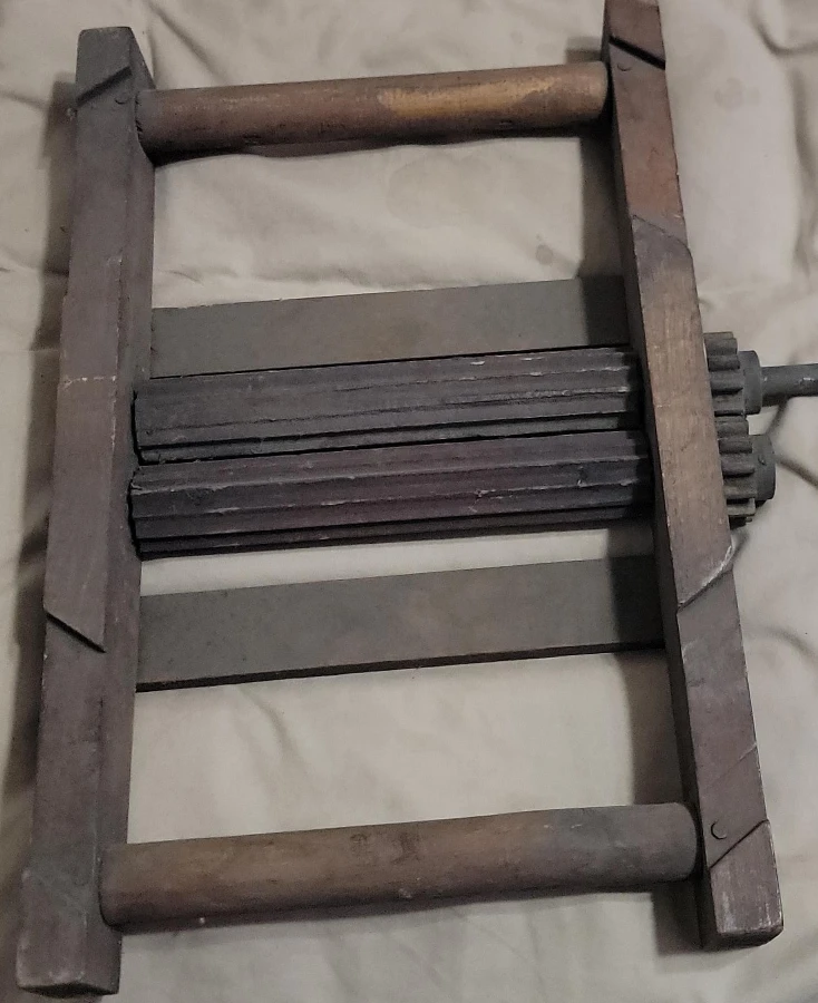 Antique Wooden Clothes Wringer