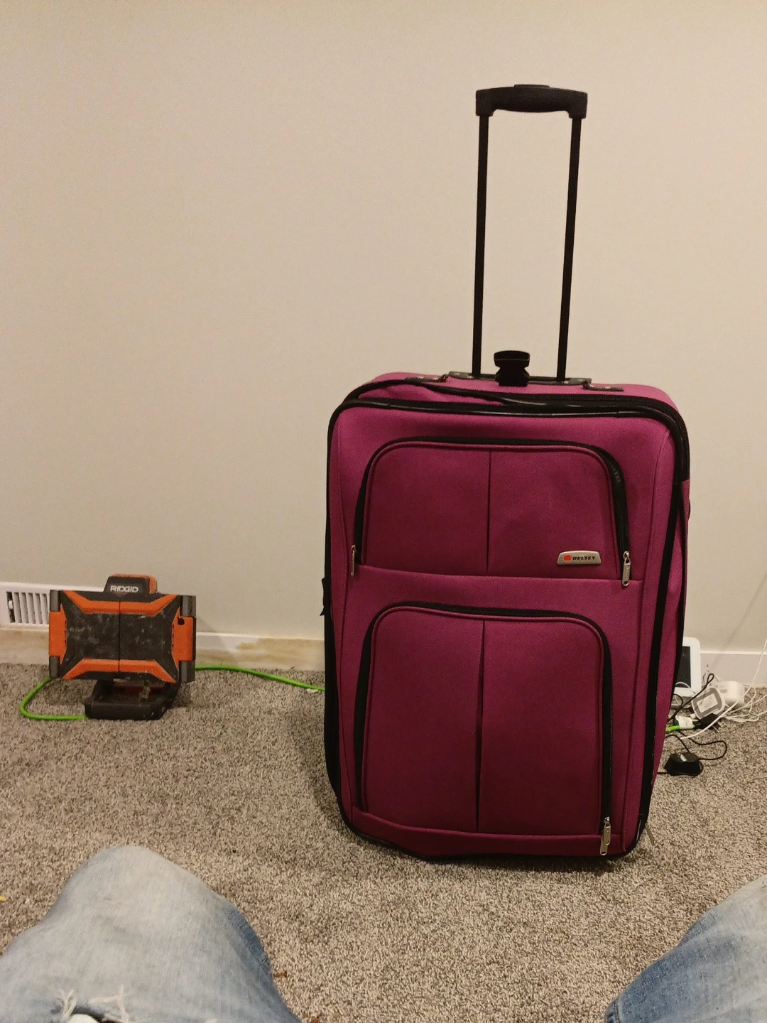 Delsey Purple Carry-On Suitcase thumbnail