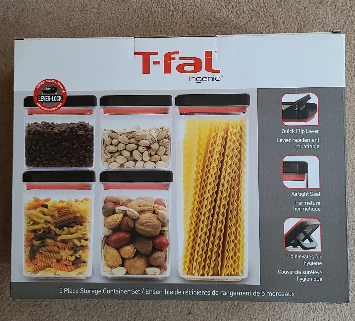 T-fal Ingenio 5-Piece Storage Container Set