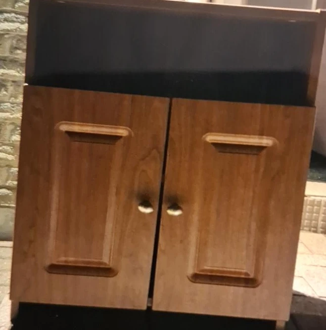 Wooden Cabinet with Doors thumbnail