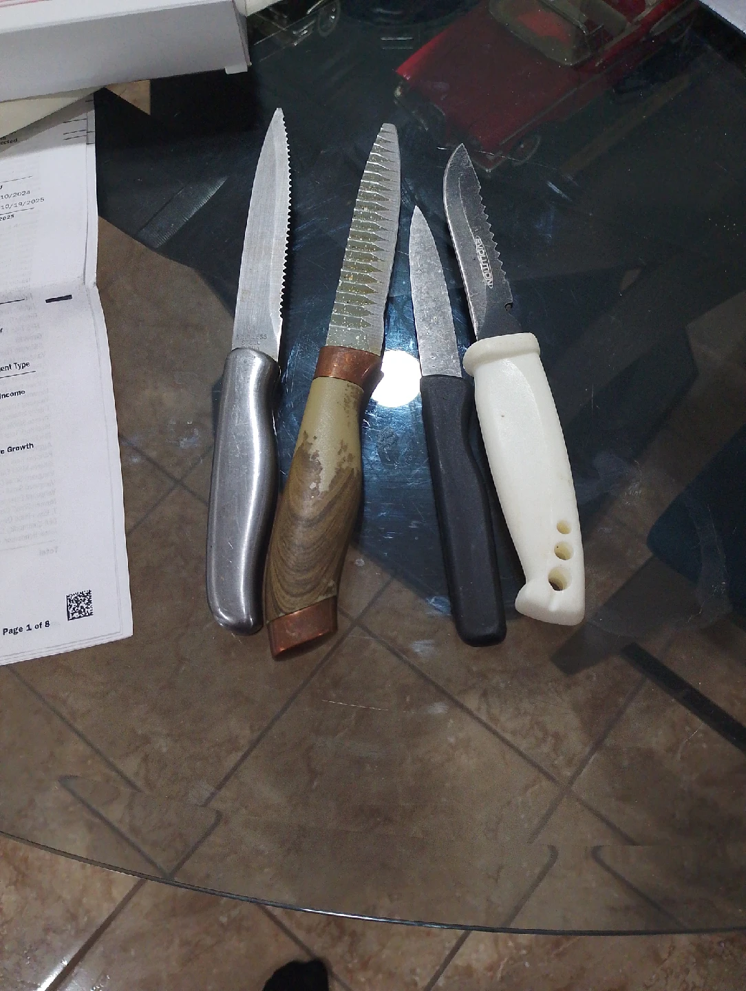 Assorted Kitchen Knives - Set of 4