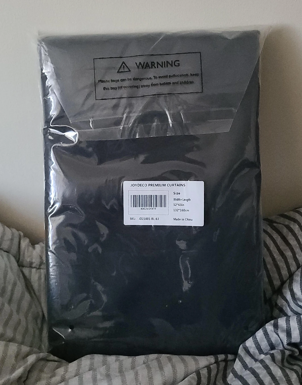 JOYDECO Premium Black Curtains, 52" x 63" image indicator(1)