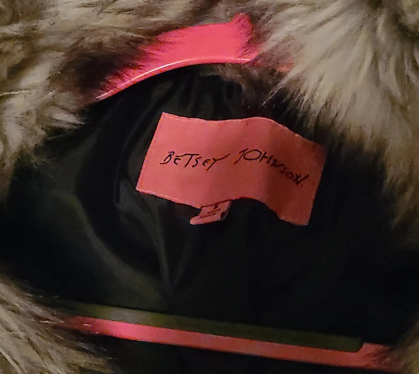 Betsey Johnson Faux Fur Coat - Size S image indicator(1)