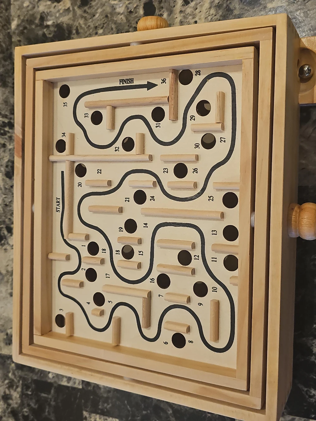 Wooden Labyrinth Maze Game