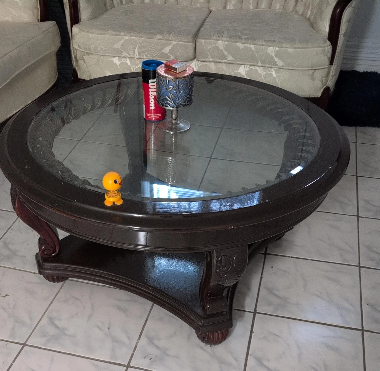 Glass Top Coffee Table