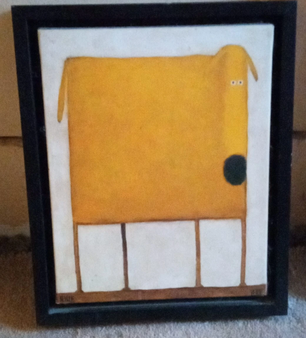 Framed Dog Painting thumbnail