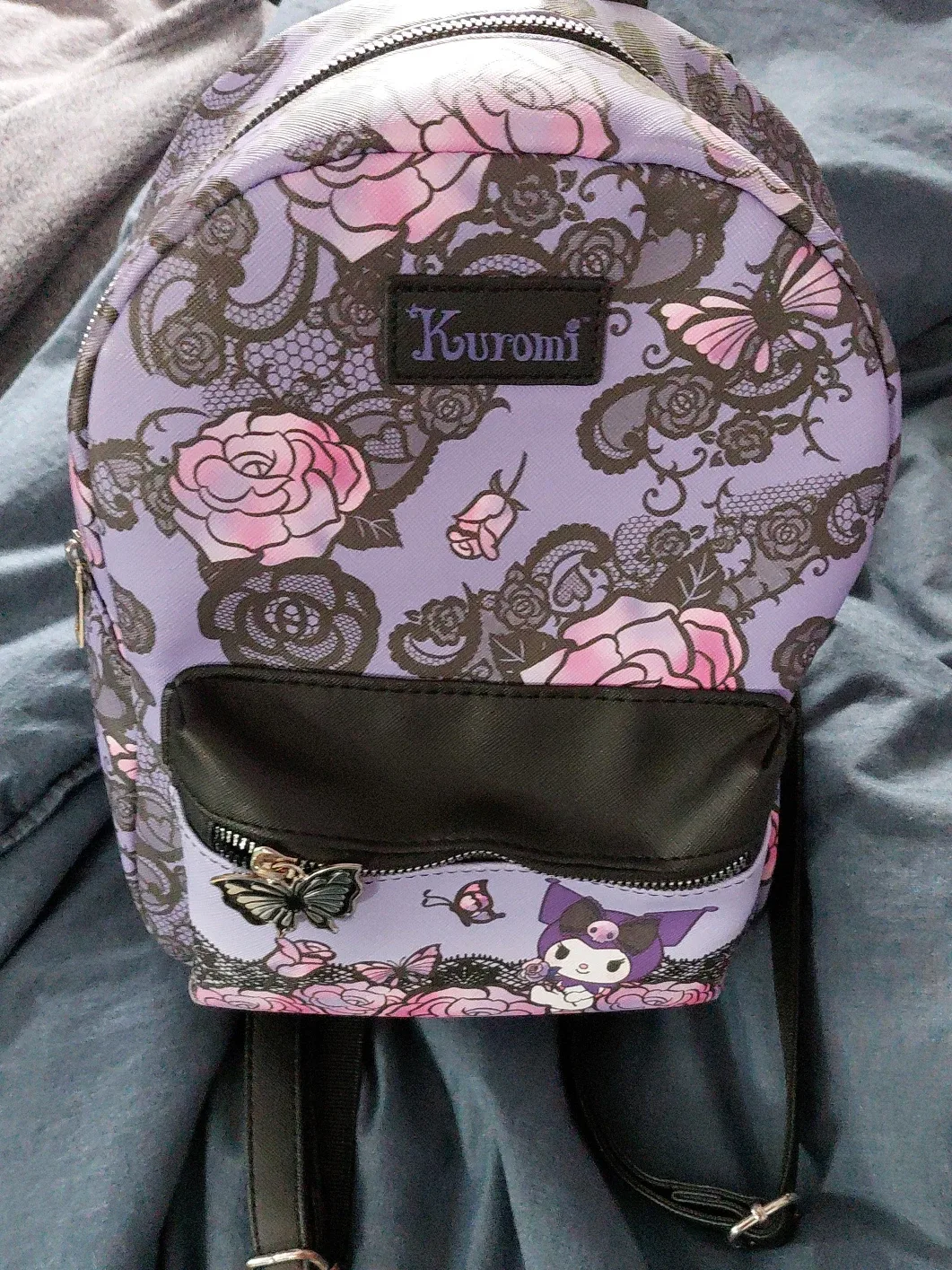 Kuromi Floral Mini Backpack
