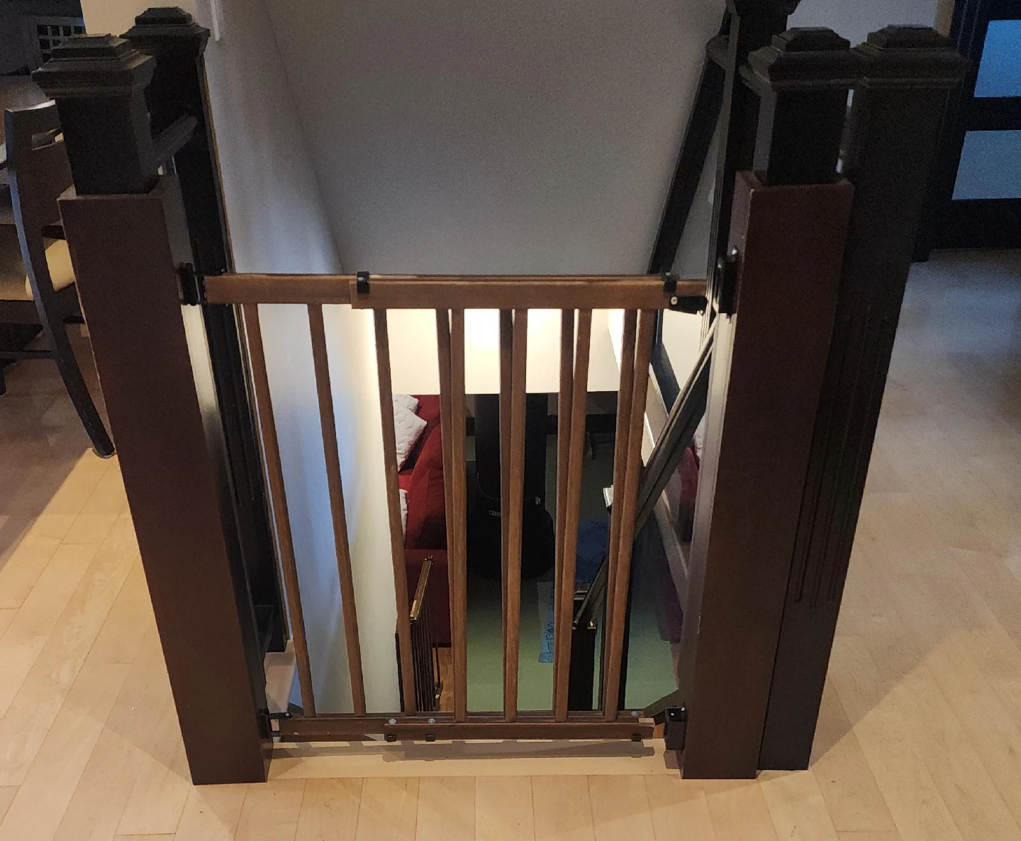 Evenflo Top-of-Stairs Gate. Real Wood