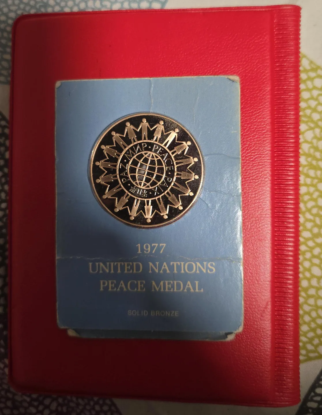 1977 United Nations Peace Medal - Solid Bronze