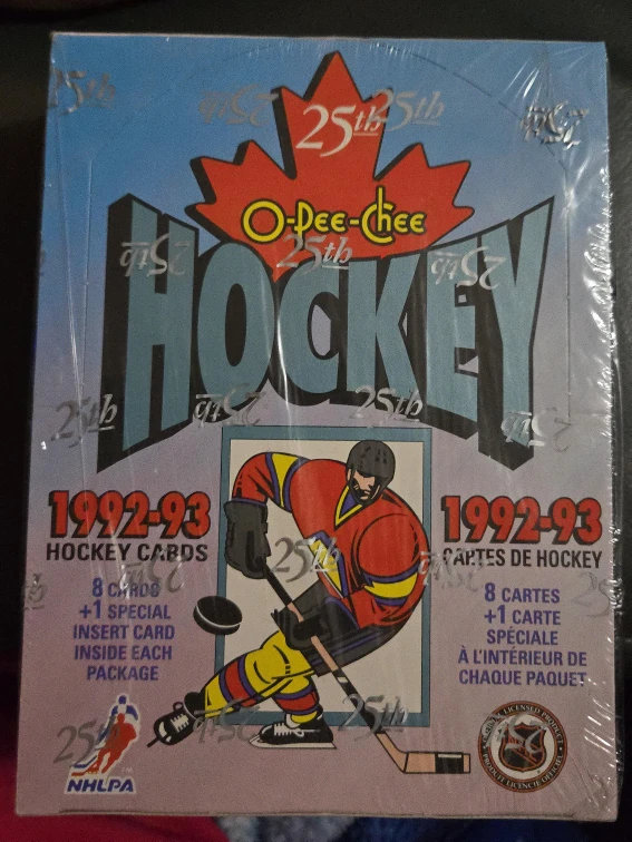 O-Pee-Chee 1992-93 Hockey Cards Box