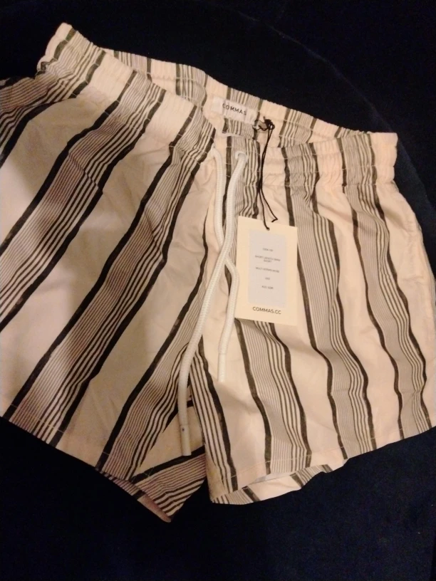 Commas Striped Swim Shorts - New with Tags!