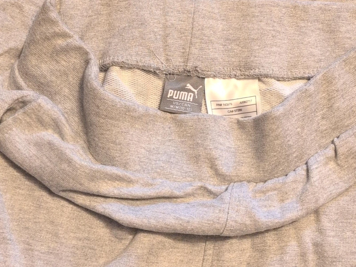 Puma Grey Sweatpants - Size M (10-12)