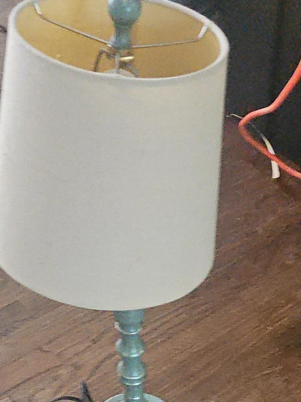 Table Lamp with White Shade