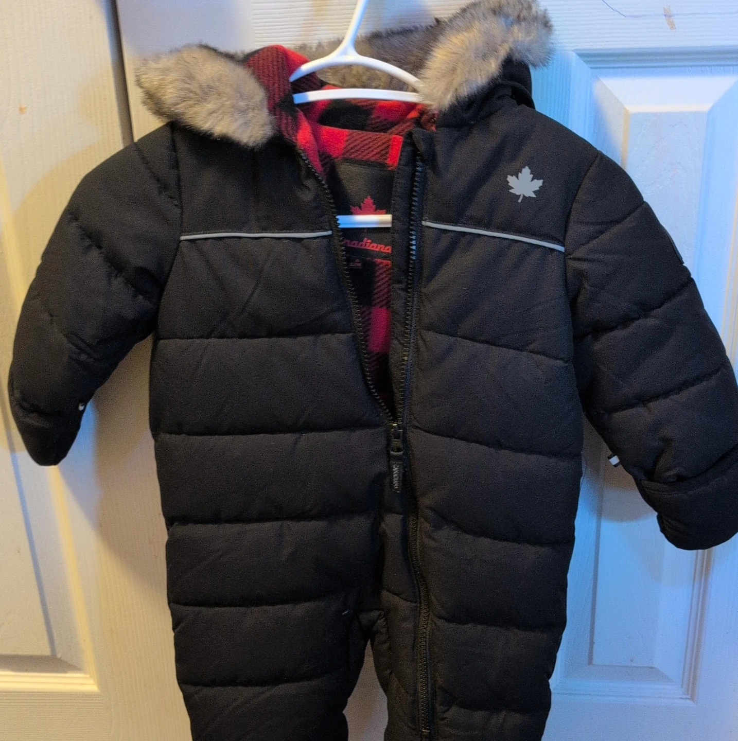 Canadiana Black Snowsuit