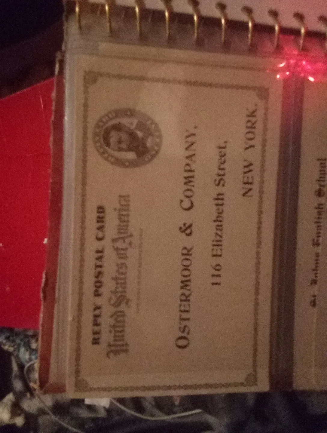 Vintage Reply Postal Card - United States of America