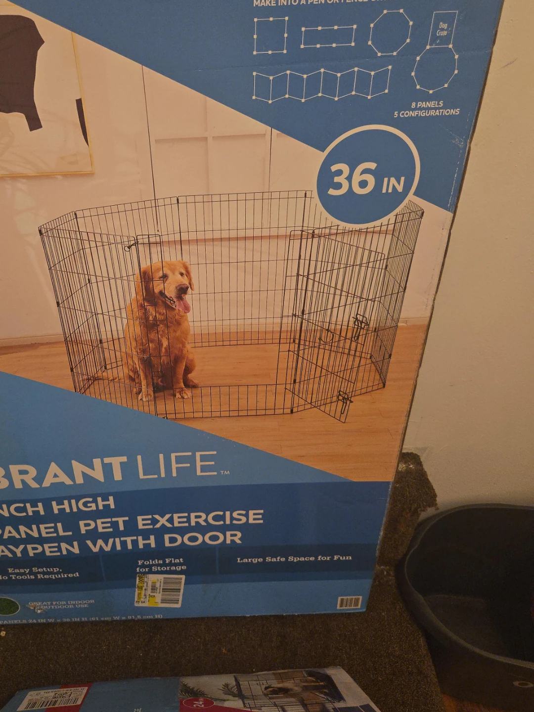 Vibrant Life 36-inch Pet Exercise Pen with Door thumbnail