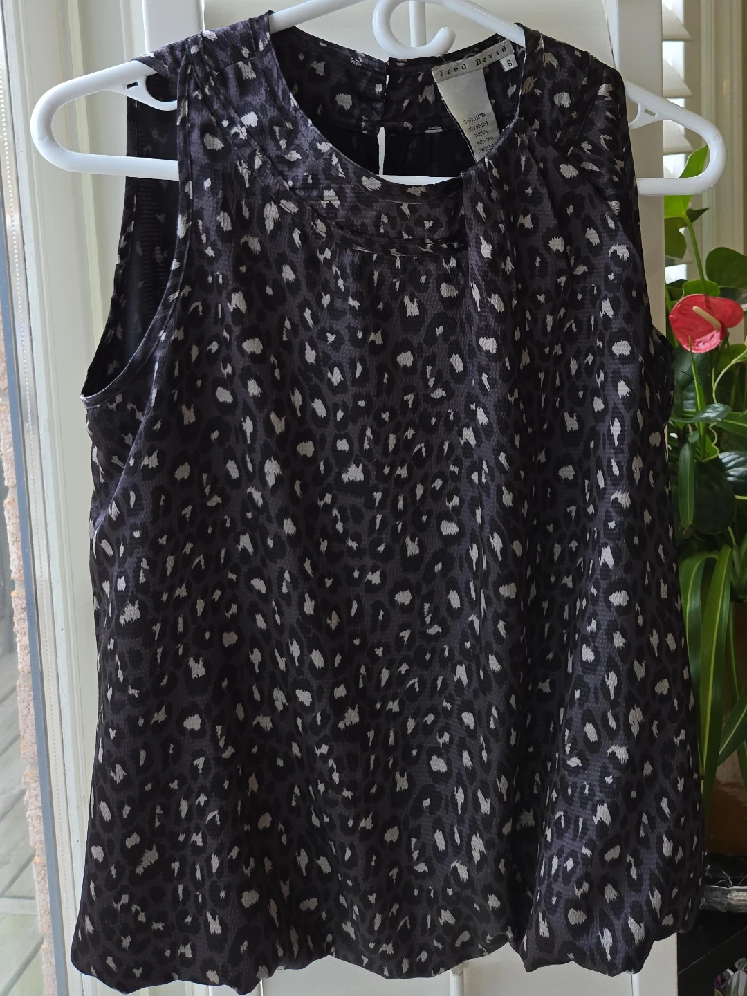 Fred David Sleeveless Blouse - Size S
