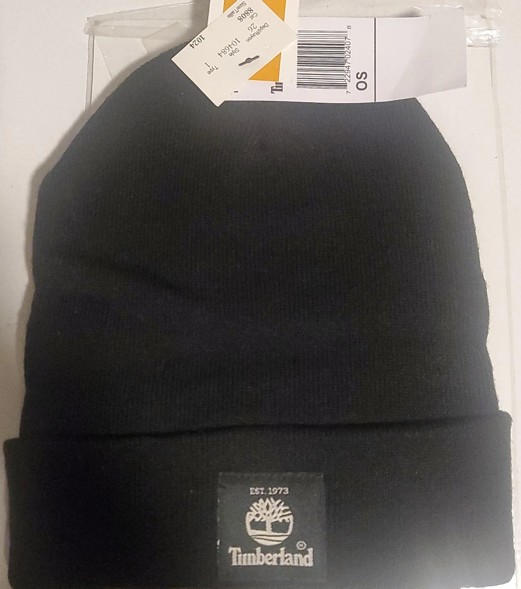 Timberland Black Beanie OS