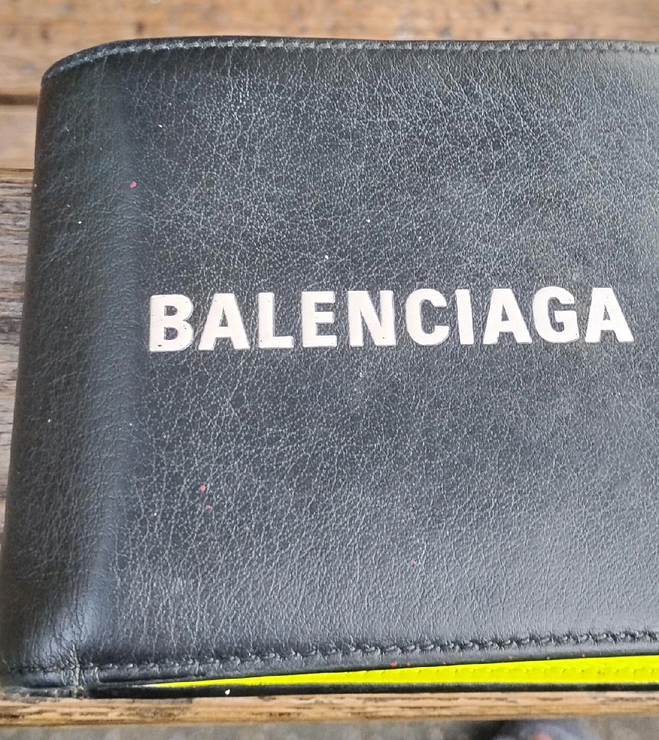 Balenciaga Black Leather Wallet thumbnail