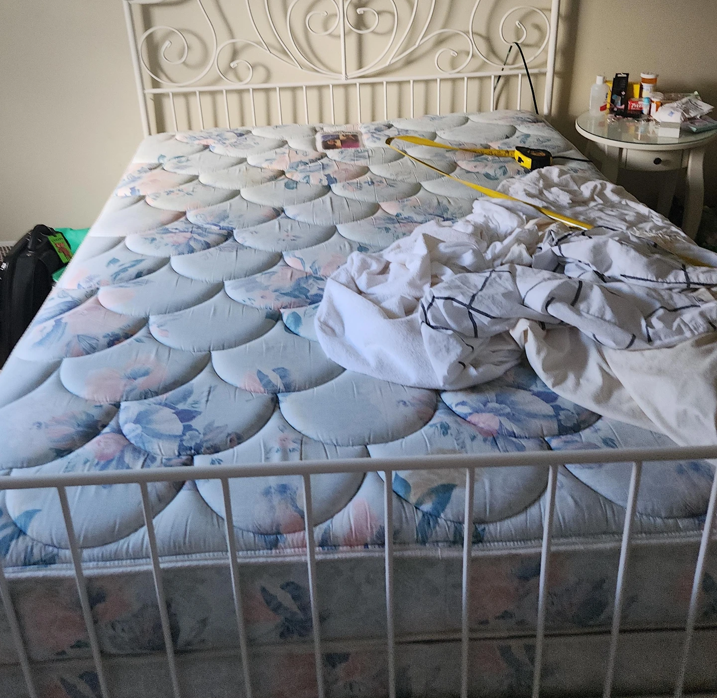 Sealy Posturepedic Premium Mattress & White Bed Frame( PICK UP) thumbnail