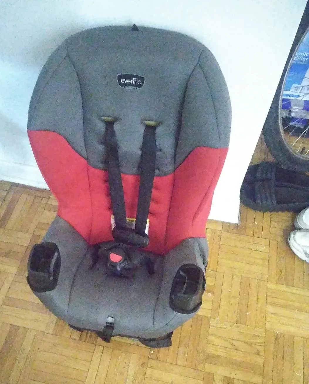 Evenflo Car Seat - Red & Grey