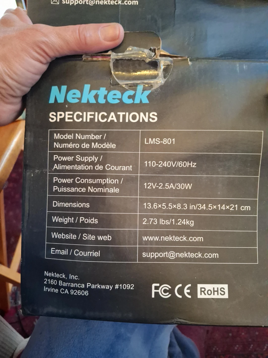 Nekteck LMS-801 neck, back & shoulder  Massager