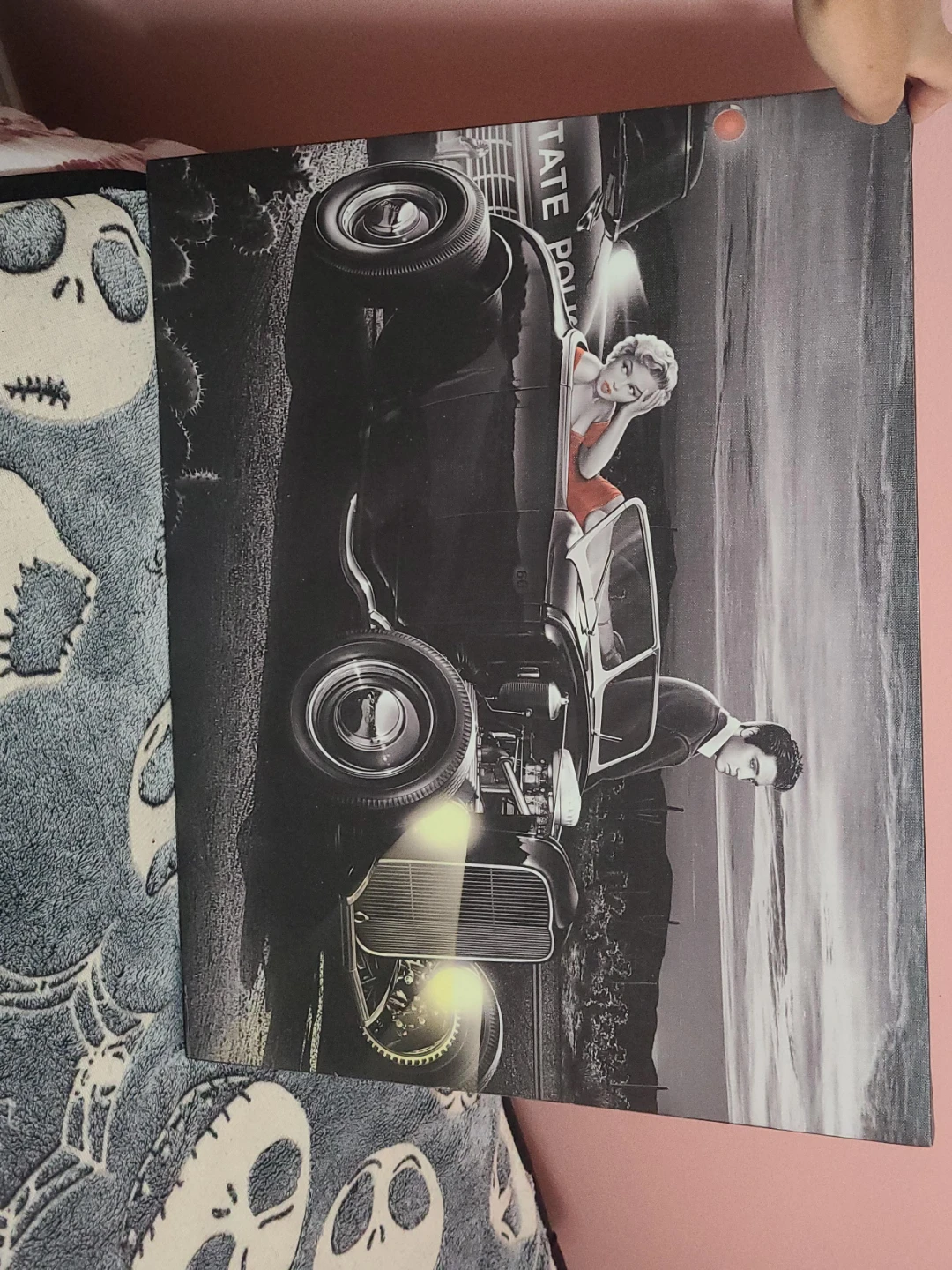 Vintage Pin-up Car Art Print