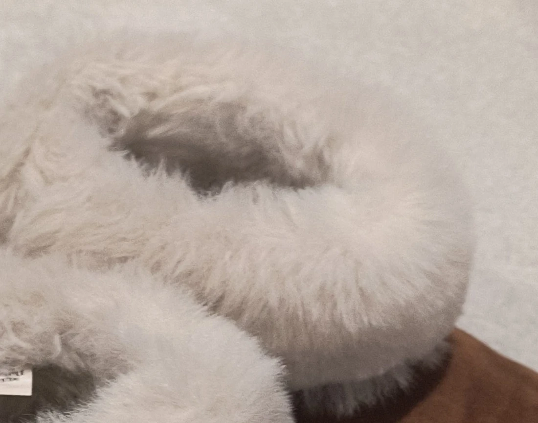 SO Girls' Chestnut Faux Fur Boots - Size 4