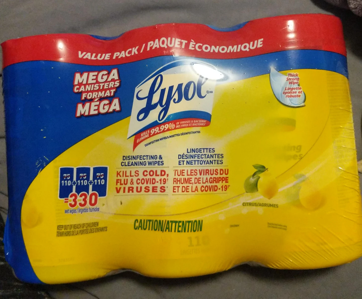Lysol Disinfecting Wipes - 330 Count