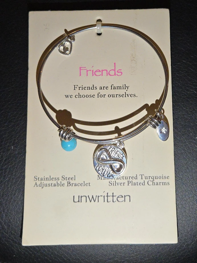 Unwritten Friends Adjustable Bracelet