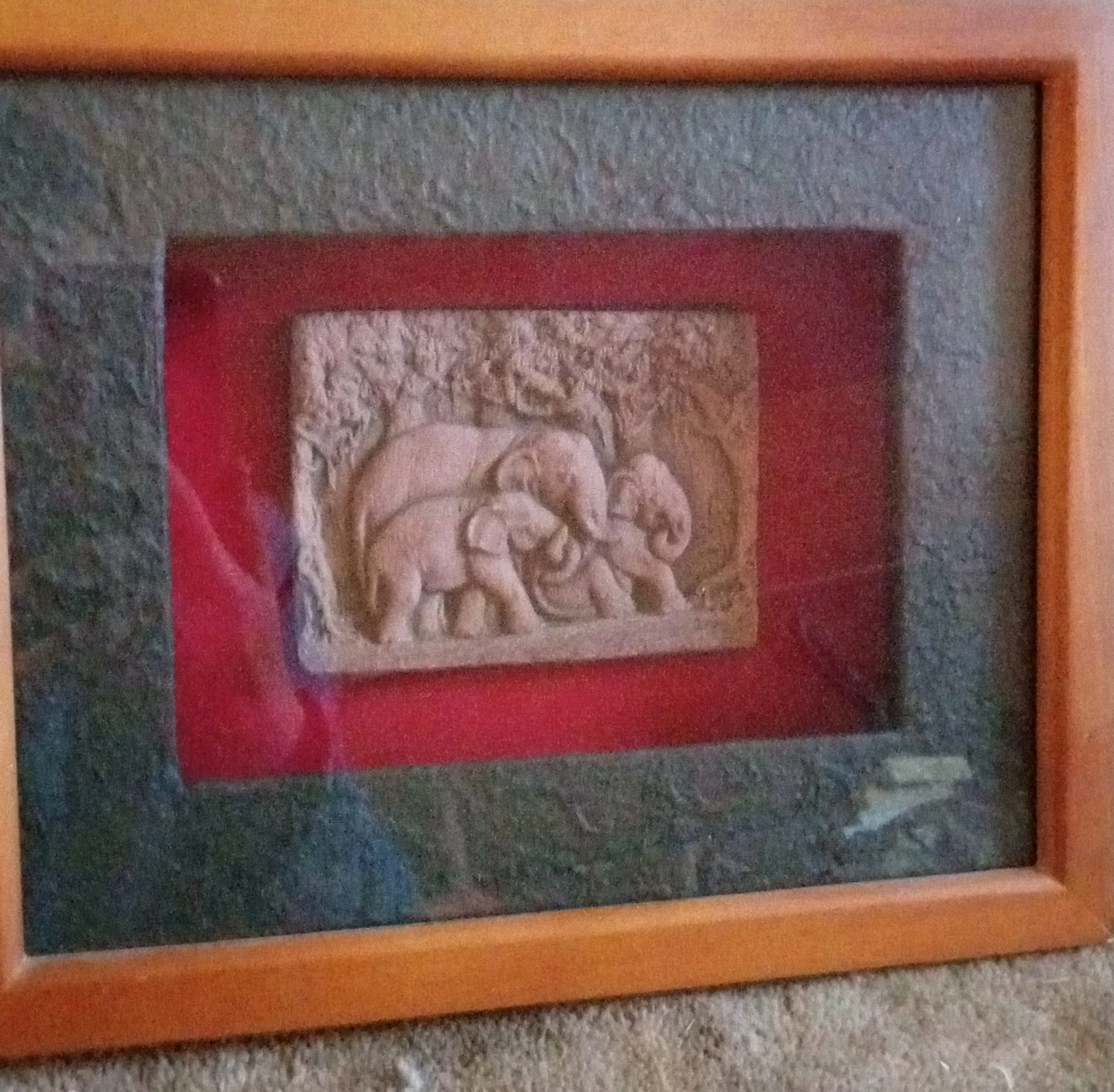 Framed Elephant Art