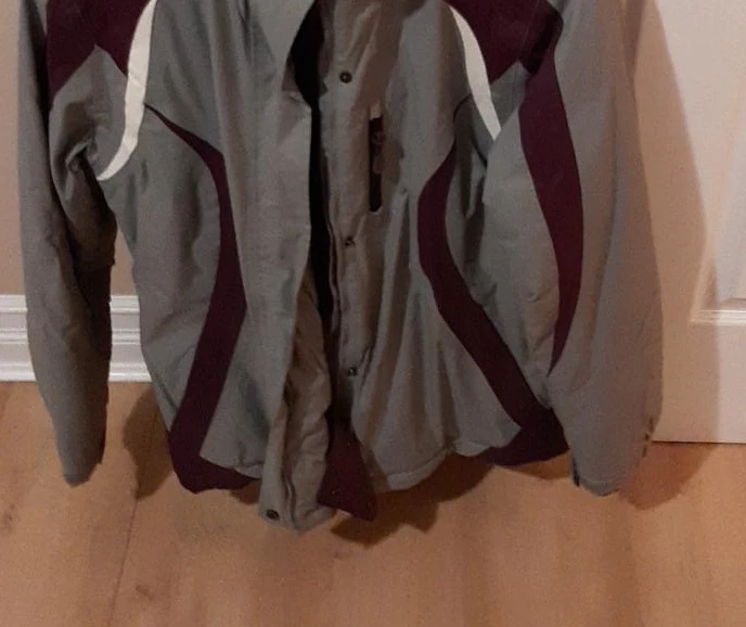 Grey and Burgundy Winter Jacket