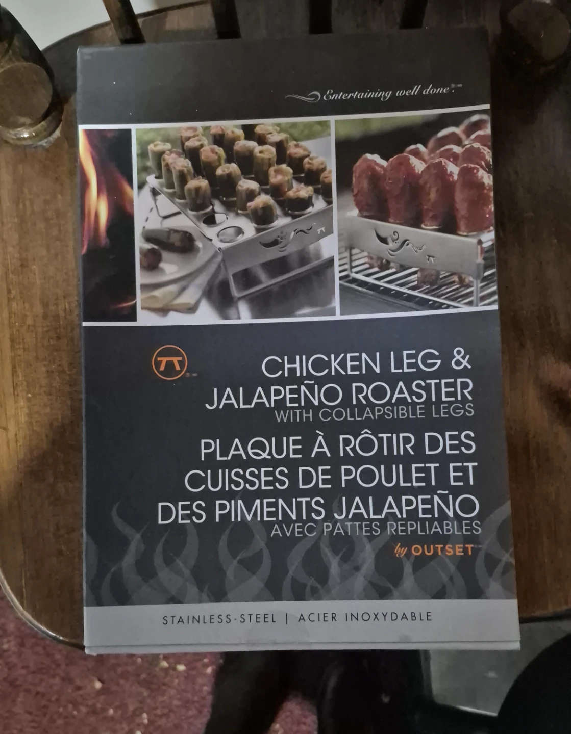 Outset Chicken Leg & Jalapeño Roaster - New in Box!
