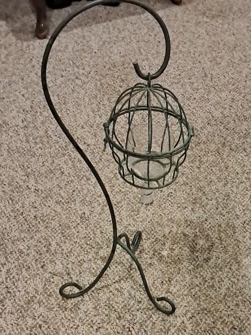 Metal Stand with Candle Holder