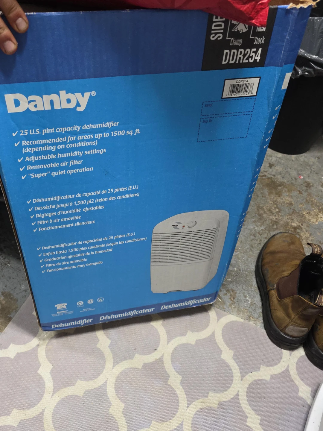 Danby DDR254 Dehumidifier - 25 Pint Capacity